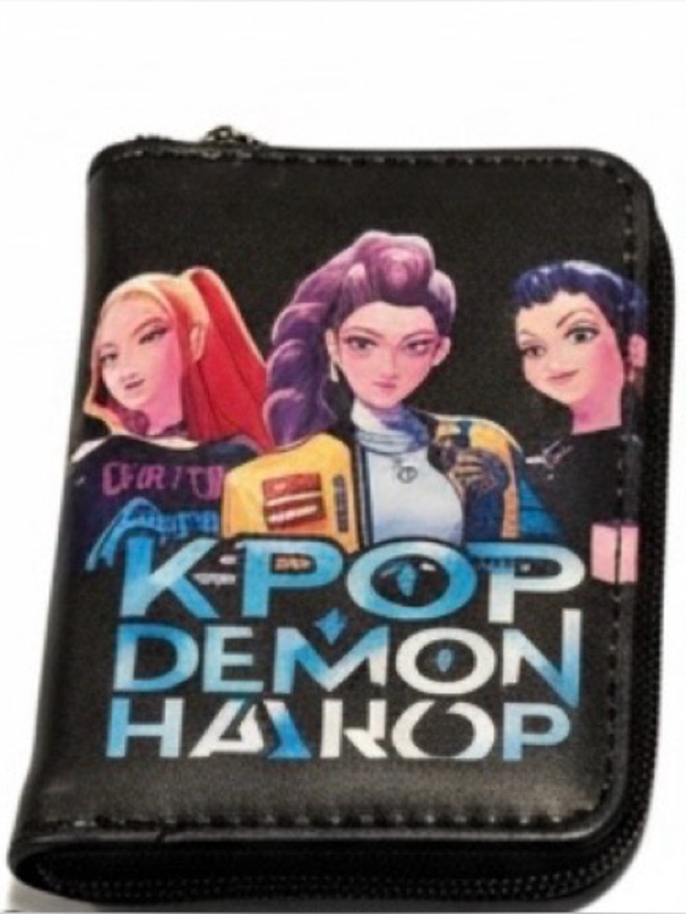 New/ Wrapped K-Pop Demon Hunters Huntrix Full Zip Wallet Gift Rumi Zoey Mira